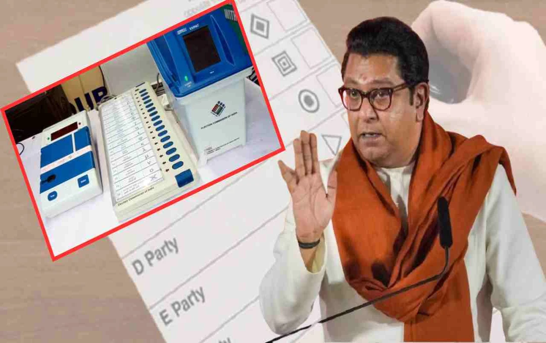 রাজ্যে ব্যালট পেপারে ভোট করানোর দাবিতে সরব এমএনএস