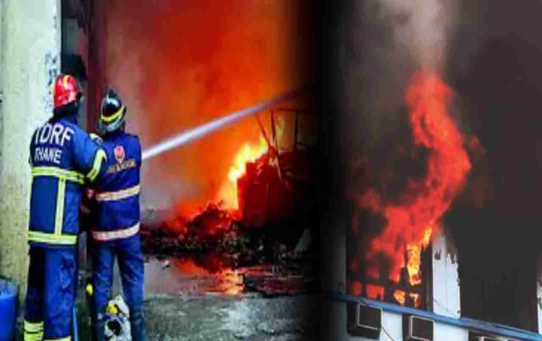 Mumbai: ठाणे में बहुमंजिला इमारत के कैफे में भीषण आग, 35 लोग सुरक्षित, कैफे में रखा सारा सामान नष्ट