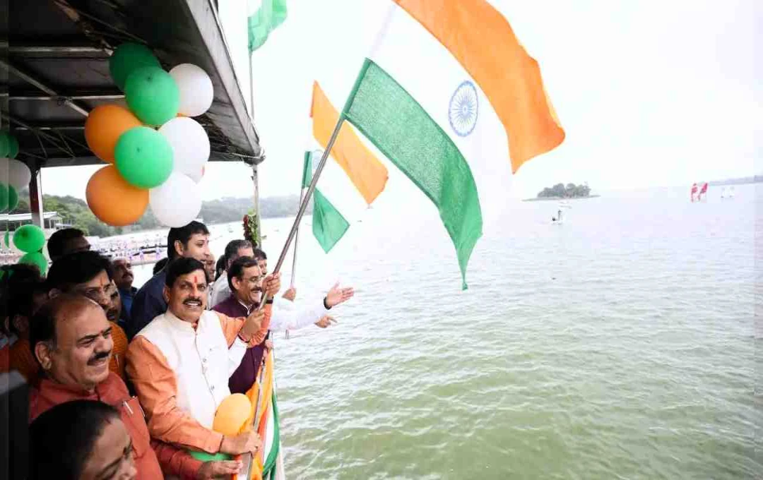 Chief Minister Yadav Celebrates Patriotism at Bhopal's Nauka Tiranga Yatra