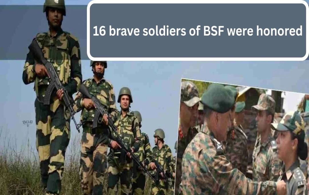 BSF Personnel Honored with Gallantry Medals for Operation Sindoor on Independence Day