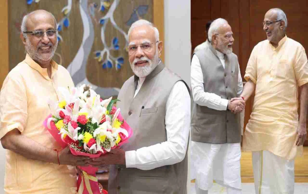 उपराष्ट्रपति उम्मीदवार सीपी राधाकृष्णन ने पीएम मोदी से की भेंट, NDA की तरफ से 21 अगस्त को नामांकन तय