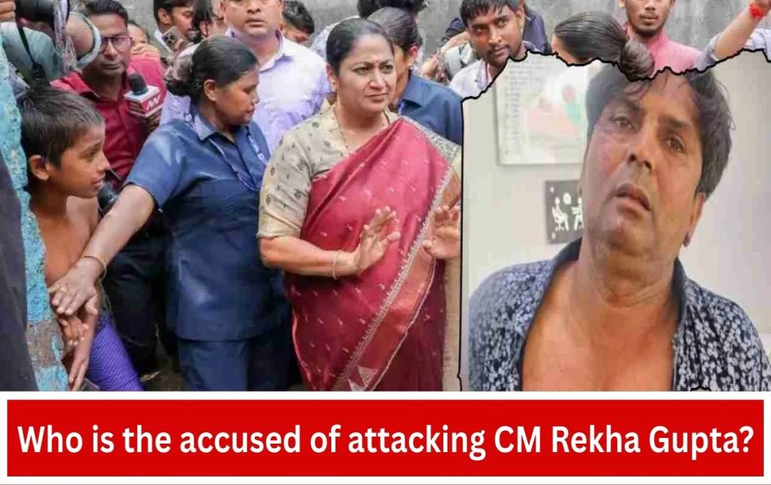 Delhi CM Rekha Gupta Attacked During Public Hearing