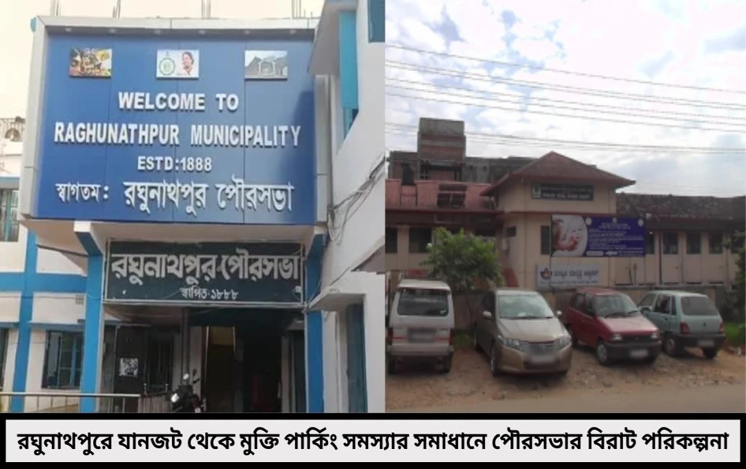 রঘুনাথপুরের যানজট সমস্যার অবসান পৌরসভার নতুন উদ্যোগে স্বস্তি শহরবাসীর