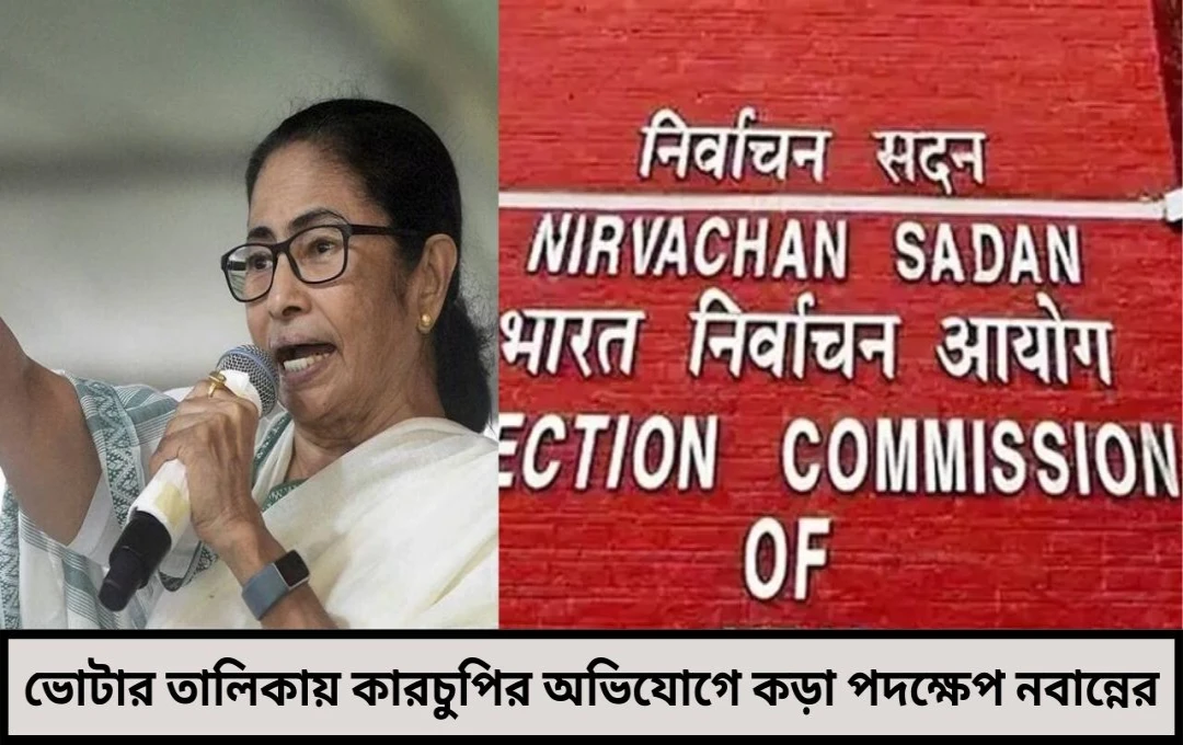 কমিশনের চাপ অবশেষে চার আধিকারিক সাসপেন্ড রাজ্যে ভোটার তালিকায় কারচুপির অভিযোগে কড়া পদক্ষেপ নবান্নের
