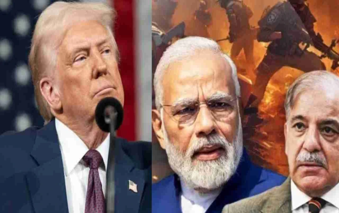 ভারত ও পাকিস্তানের মধ্যে যুদ্ধ থামানোর দাবি ট্রাম্পের, খারিজ করলো ভারত