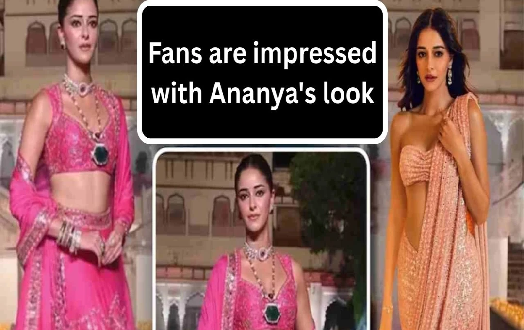 Ananya Panday Turns Heads with Regal Ramp Walk in Pink Lehenga