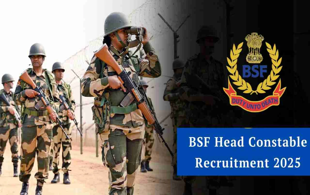 BSFમાં હેડ કોન્સ્ટેબલની ભરતી: 718 જગ્યાઓ માટે અરજી કરો