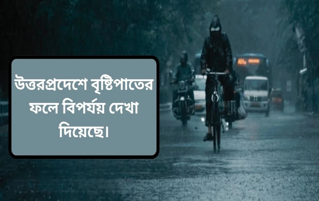 উত্তর প্রদেশে ভারী বৃষ্টি: ৩০ জেলায় সতর্কতা, তাপমাত্রা হ্রাস