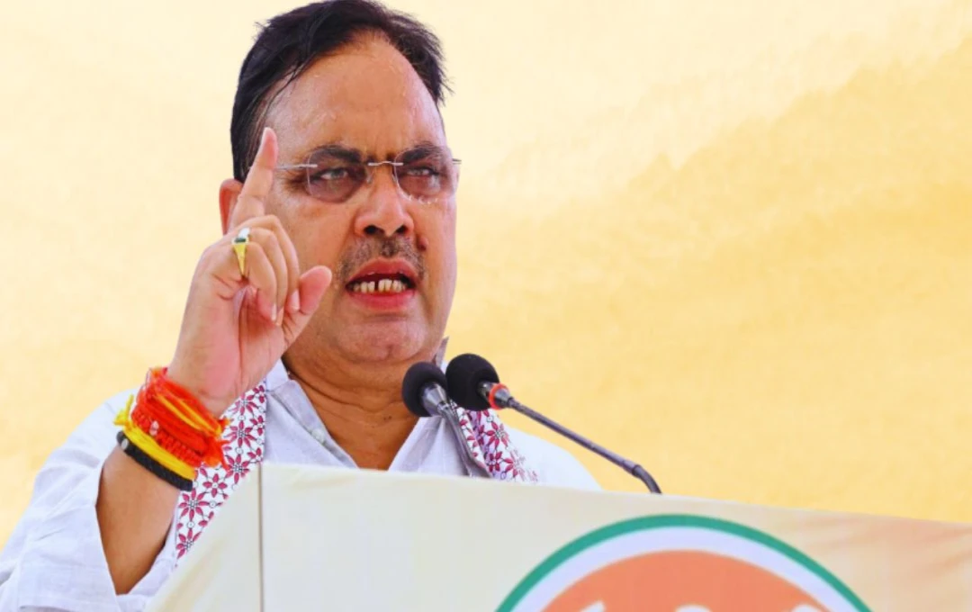 Rajasthan CM Sharma Accuses Congress of Corruption and Promises Poverty-Free State