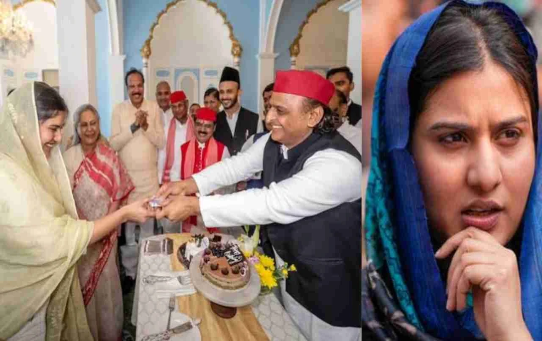 अखिलेश यादव ने इकरा हसन को जन्मदिन पर दिया 100 रुपये का शगुन, सपा नेताओं संग मनाया खास जश्न
