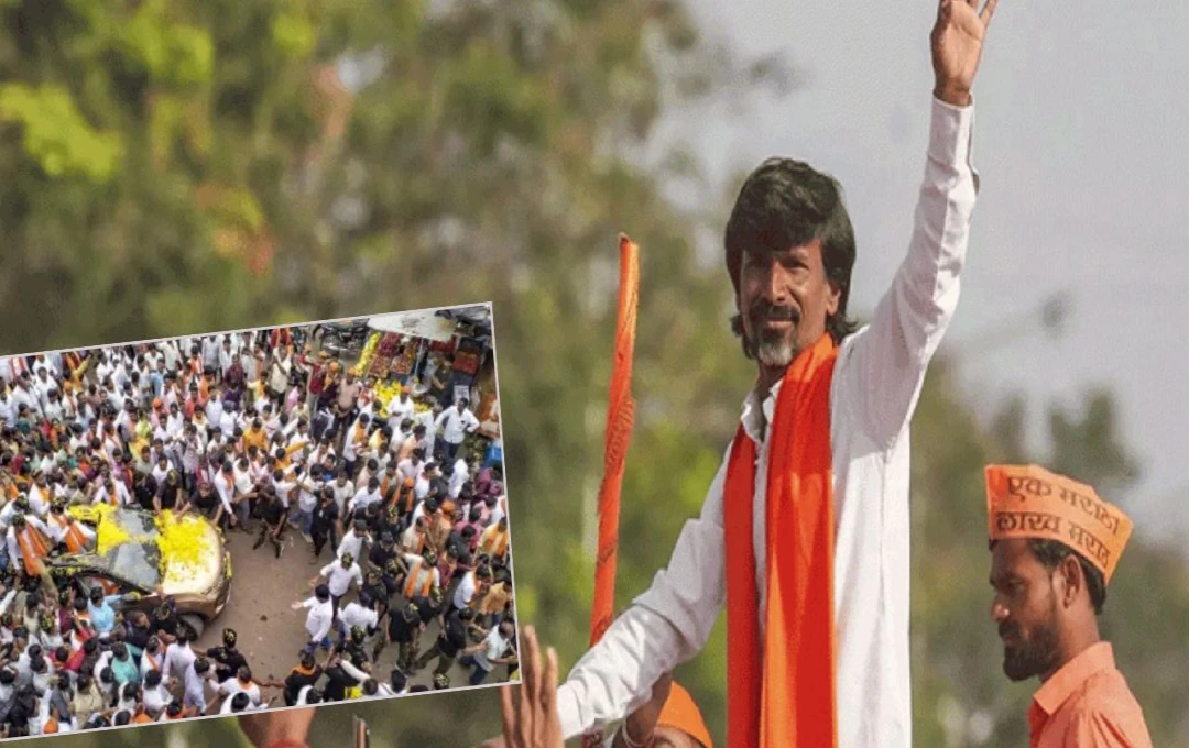 Mumbai: मराठा आरक्षण को लेकर मुंबई में उमड़े समर्थक, 1500 पुलिसकर्मी तैनात