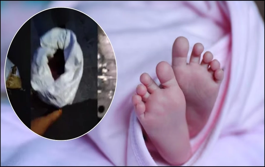 मां ने नवजात को सड़क पर फेंका, कुत्तों और बस से बचा मासूम, महिला गिरफ्तार