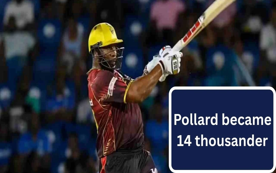 Kieron Pollard Becomes Second Player to Reach 14,000 T20 Runs