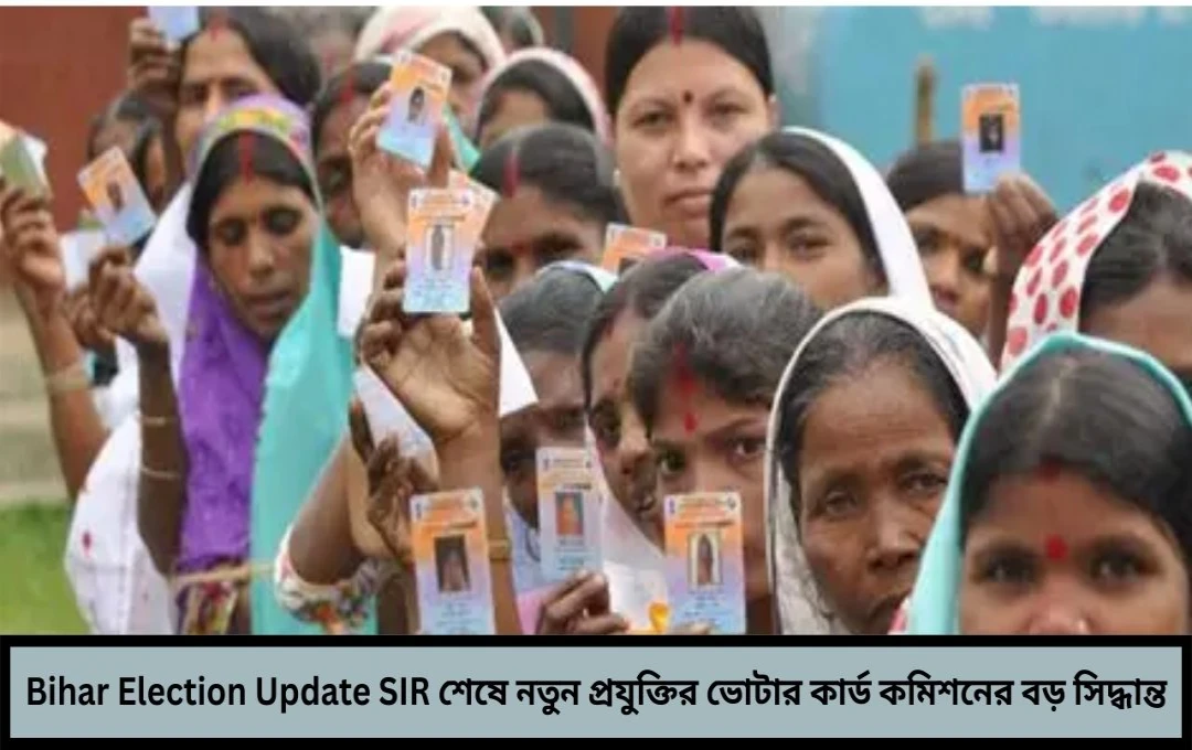 বিহারে SIR শেষে নতুন প্রযুক্তির ভোটার কার্ডের ঘোষণা