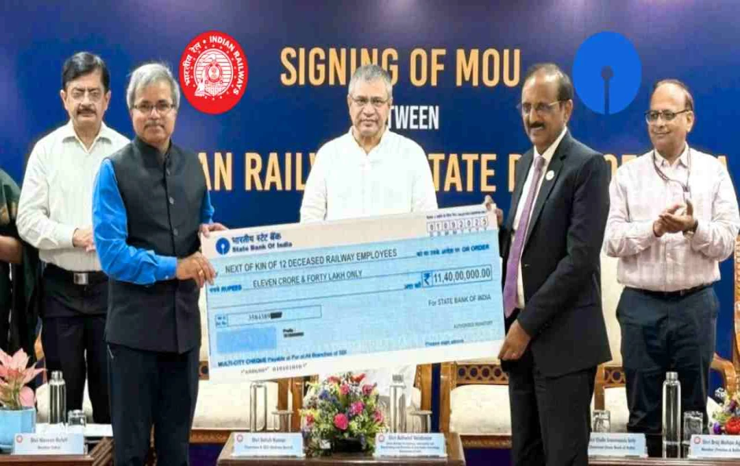 भारतीय रेलवेका ७ लाख कर्मचारीलाई SBI द्वारा निःशुल्क दुर्घटना बिमाको लाभ