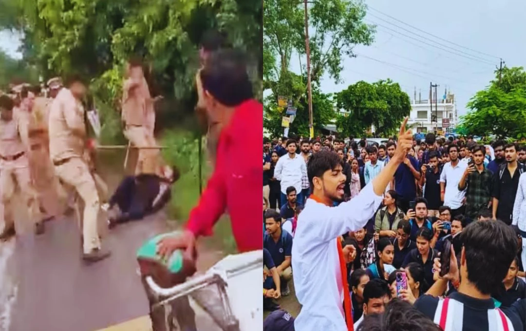 बाराबंकी में SRM यूनिवर्सिटी में बवाल, बिना मान्यता LLB कोर्स कराने पर छात्रों का विरोध, पुलिस झड़प में कई घायल