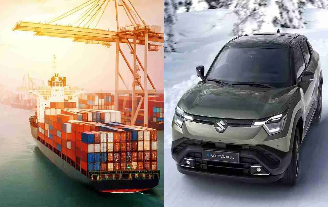 Maruti e-Vitara का यूरोप एक्सपोर्ट शुरू, 2,900 कारों की शिपमेंट हुई रवाना