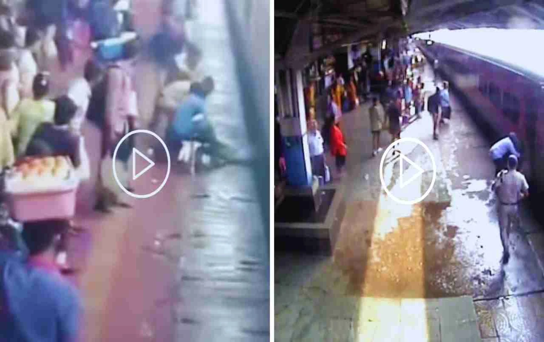 रत्नागिरी में ट्रेन से फिसला यात्री, RPSF कांस्टेबल और प्लेटफॉर्म विक्रेता ने बचाई जान, रेलवे ने किया सम्मानित