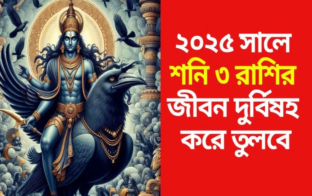 শনি চান্দি পায়া ২০২৫ চন্দ্রগ্রহণে রুপোর পায়ে শনির পদযাত্রা তোলপাড় হবে ৩ রাশির জীবন
