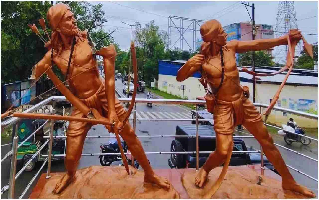 Tribal Heroes' Statues Vandalized Again in Hazaribagh, Sparking Public Outrage
