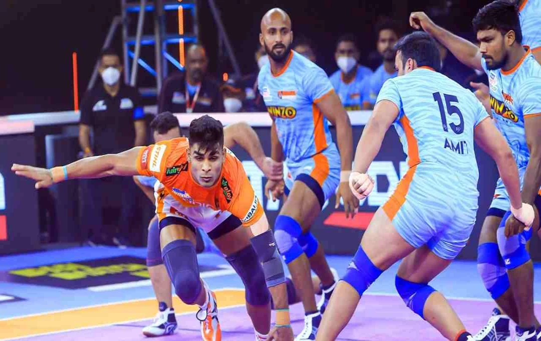 Pro Kabaddi League 2025: पुणेरी पलटन ने बंगाल वारियर्स को 45-36 से दी मात, असलम और आदित्य शिंदे चमके 
