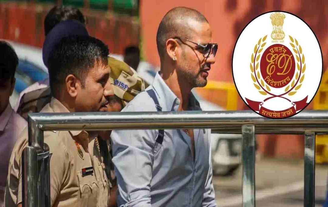 Cricketer Shikhar Dhawan Questioned by Enforcement Directorate in Money Laundering Case Linked to Betting App