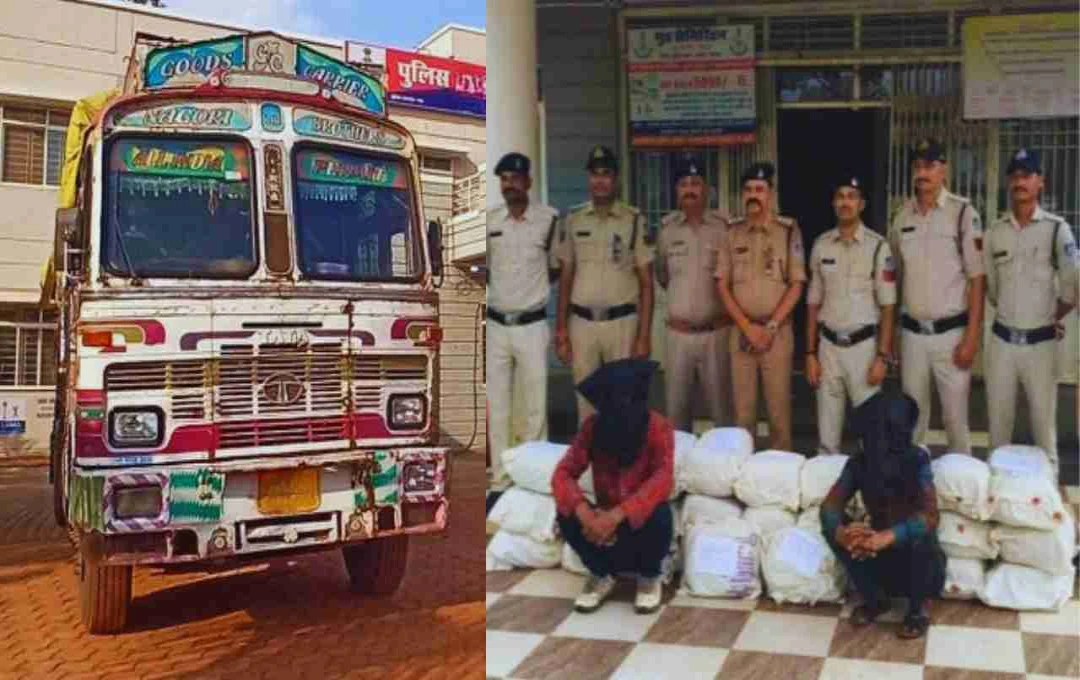 आगर मालवा में पुलिस को बड़ी सफलता, 1.75 करोड़ का 253 किलो गांजा जब्त, 2 आरोपी गिरफ्तार