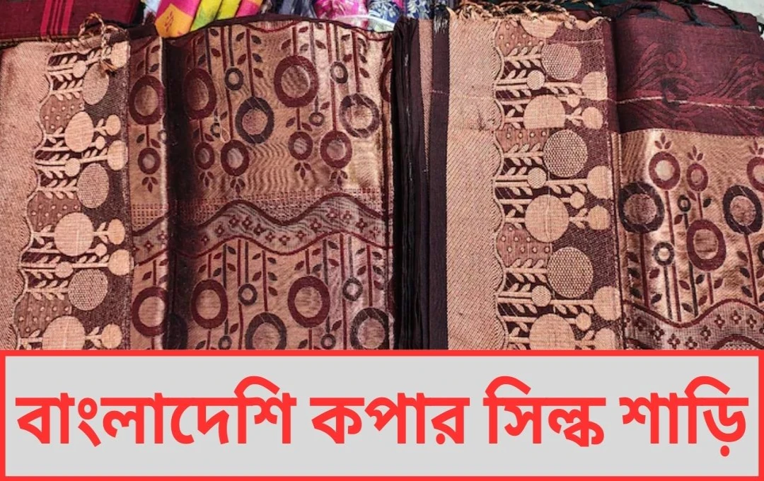 দুর্গাপুজো ফ্যাশন ২০২৫: ৯০০ টাকা থেকে মিলছে বাংলাদেশি কপার সিল্ক শাড়ি