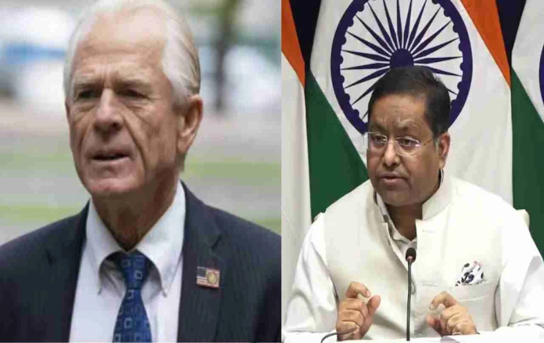 विदेश मंत्रालय ने ट्रंप के करीबी नवारो की टिप्पणी पर जताई नाराजगी, कहा संबंधों में आपसी सम्मान जरूरी