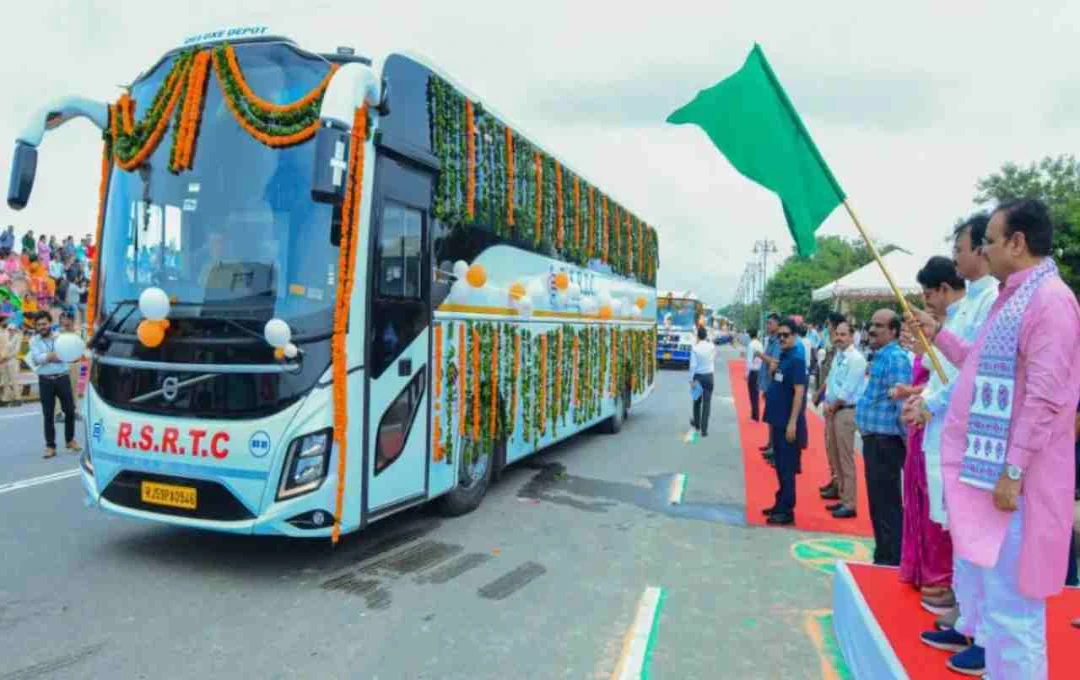 Rajasthan CM Flags Off 162 New Buses to Enhance Roadways Fleet