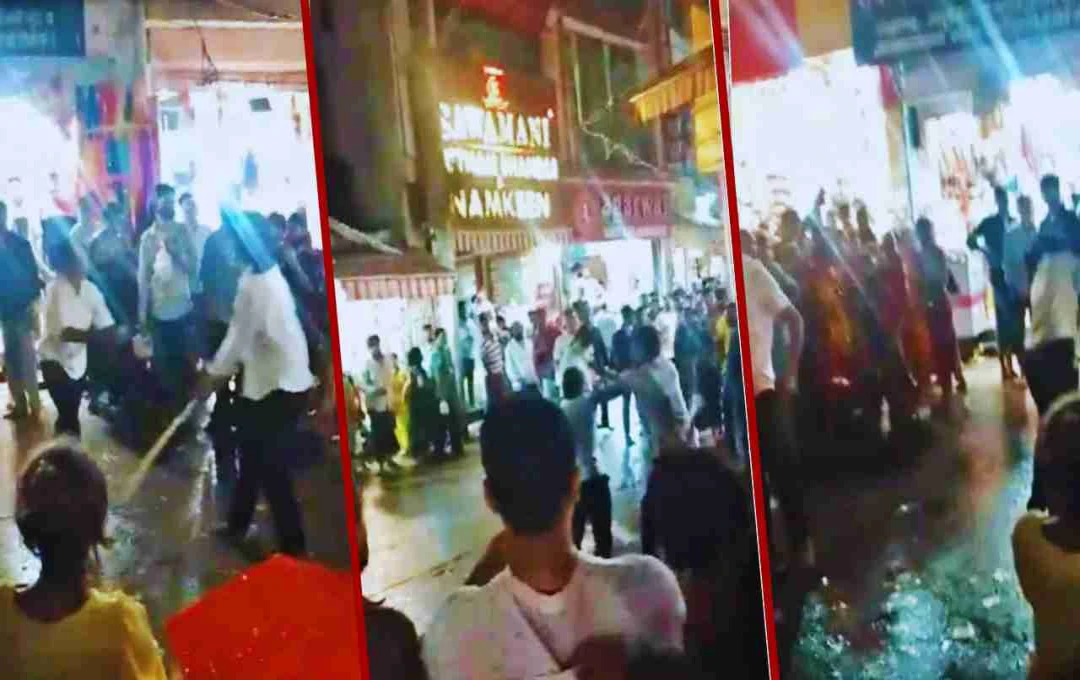 খাটু শ্যাম ধামে অনুদান বাক্স নিয়ে দুই মহিলার মধ্যে লাঠি ও গদা নিয়ে তুমুল সংঘর্ষ, ভক্তদের মধ্যে আতঙ্ক