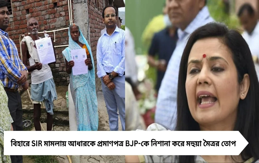 বিহারে SIR মামলায় সুপ্রিম কোর্টের নির্দেশ: আধার দ্বাদশ প্রমাণপত্র, BJP-কে দুষে সরব তৃণমূল ও মহুয়া মৈত্র