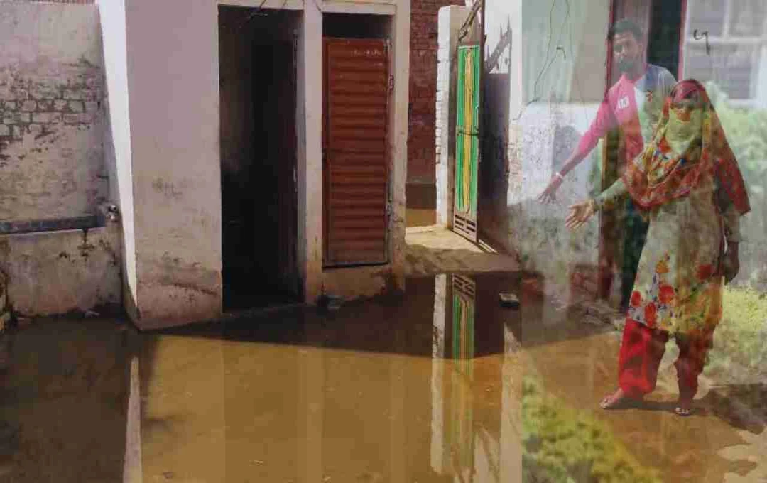 वसंत कुंज में घरों तक पहुंचा सीवर का गंदा पानी, जलभराव और टूटी सड़कों से परेशान लोग
