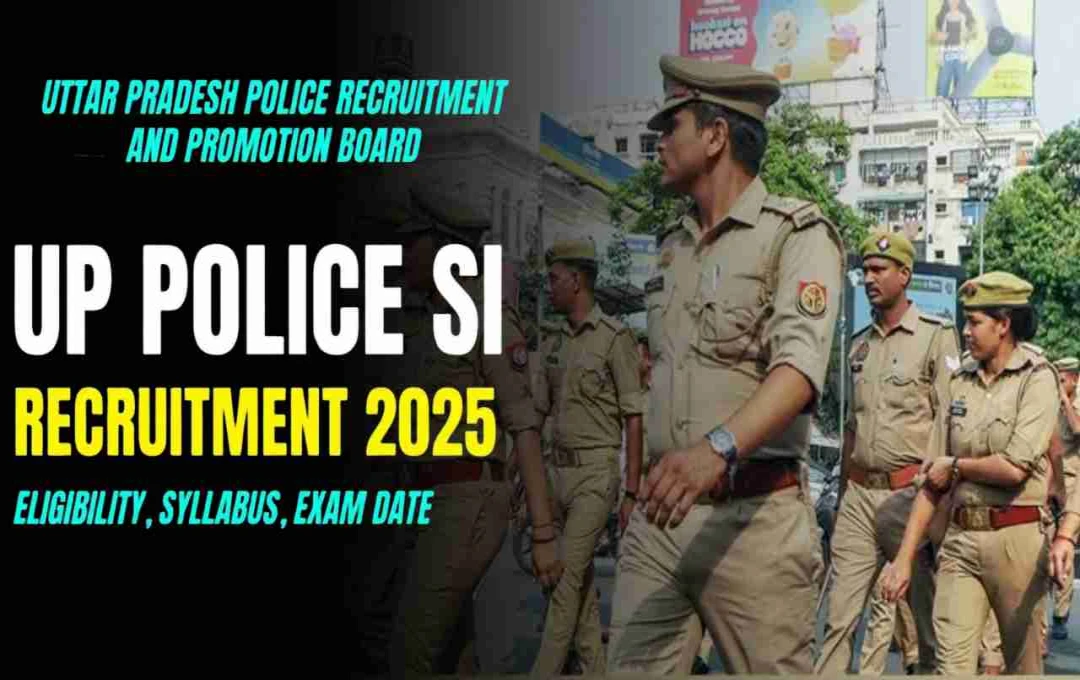 UP Police SI Bharti 2025: कल आखिरी मौका, ग्रेजुएट युवा तुरंत करें आवेदन