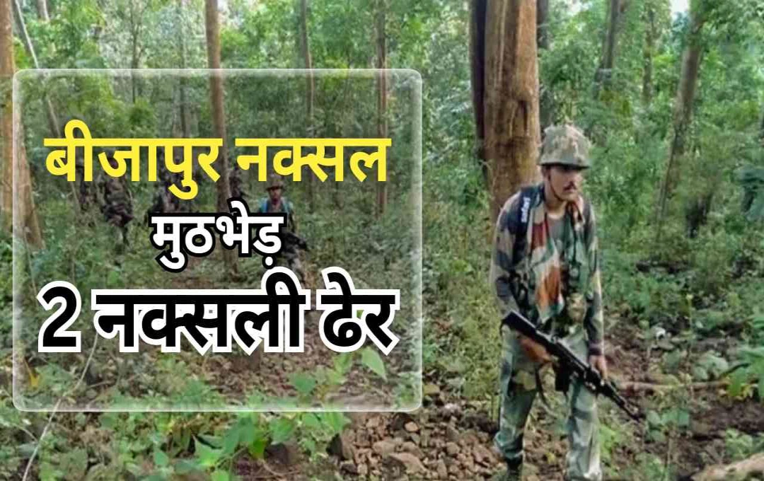 बीजापुर मुठभेड़ में 2 नक्सली ढेर, सुरक्षाबलों को 24 घंटे में मिली दूसरी बड़ी सफलता
