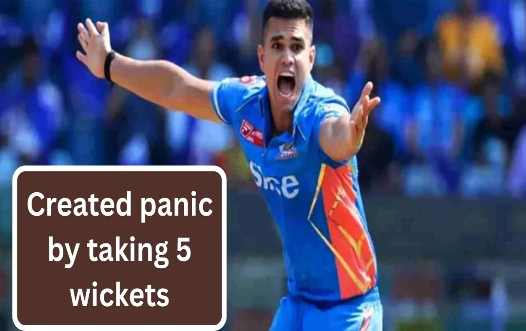 Arjun Tendulkar Makes Stellar Comeback with 5-Wicket Haul and Half-Century Contribution