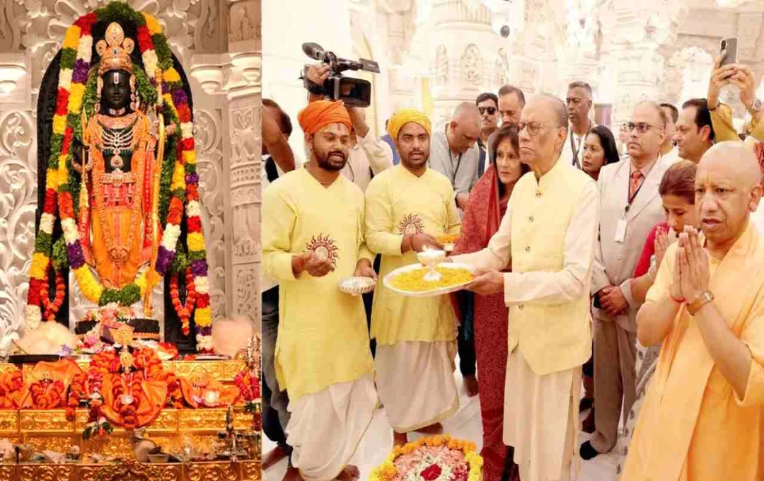 मॉरीशस के प्रधानमंत्री डॉ. नवीन चंद्र राम गुलाम ने किए रामलला के दर्शन, सीएम योगी भी रहे मौजूद