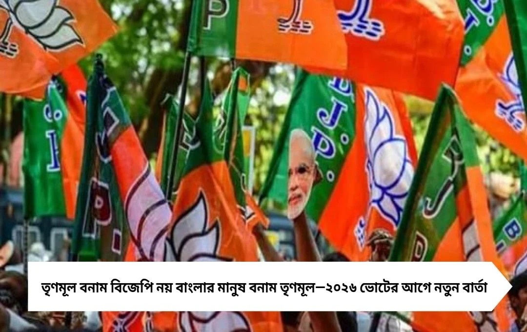 BJP কৌশল: তৃণমূল বনাম বিজেপি নয়, এবার তৃণমূল বনাম বাংলার মানুষ—কী নতুন বার্তা ভোটের আগে?