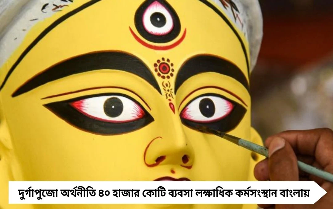 দুর্গাপুজোর অর্থনীতি ৪০ হাজার কোটি টাকার ব্যবসা লক্ষাধিক কর্মসংস্থান বাংলায়!