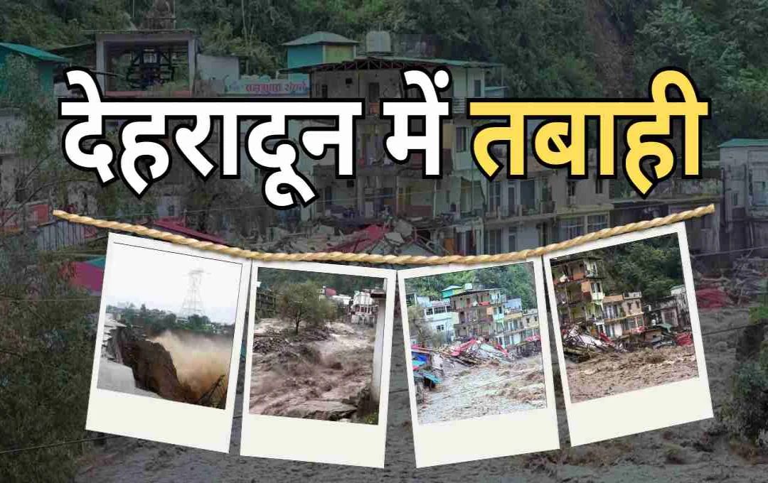 देहरादून में बादल फटने से तबाही: मजदूर और सैकड़ों लोग फंसे, बचाव कार्य जारी