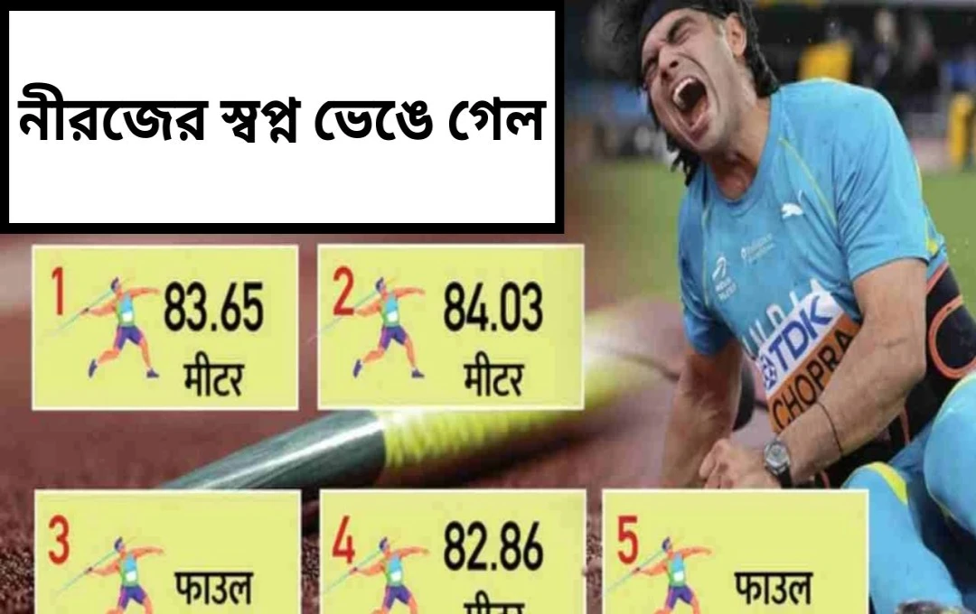 বিশ্ব অ্যাথলেটিক্স চ্যাম্পিয়নশিপে নীরজ চোপড়ার খেতাব রক্ষা ব্যর্থ: অষ্টম স্থানে শেষ, শচীন যাদবের চমক