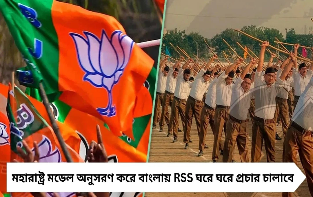 বাংলায় বিজেপি–আরএসএস সমন্বয়: ঘরে ঘরে পৌঁছাবে সঙ্ঘ, পুজোর আগে পরিকল্পনা