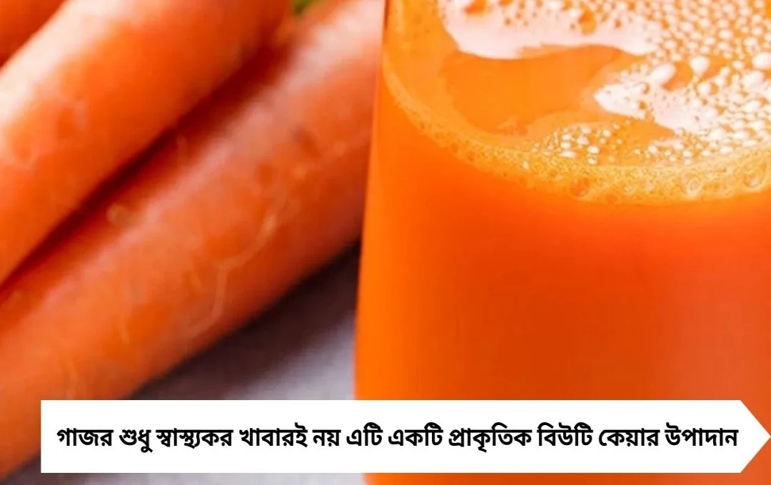 ত্বকের ট্যান, দাগ ও রুক্ষতা দূর করুক গাজর: প্রাকৃতিক বিউটি হ্যাকস