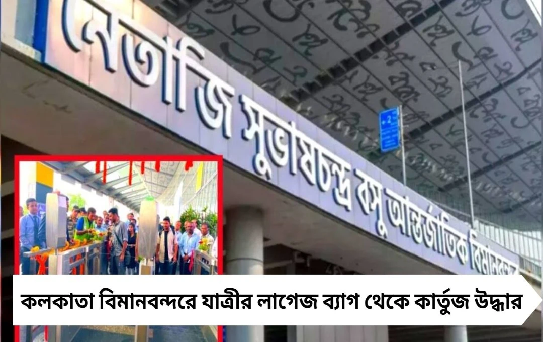 কলকাতা বিমানবন্দরে যাত্রীর ব্যাগ থেকে কার্তুজ উদ্ধার, প্রাক্তন তৃণমূল কাউন্সিলার আটক