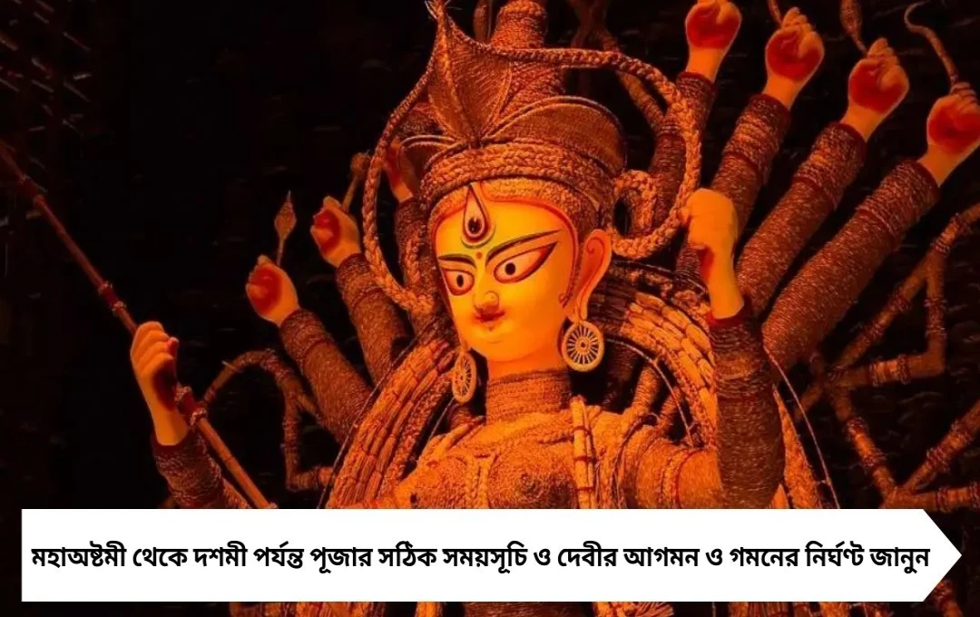 Durga Puja 2025: অঞ্জলি দেবেন কখন? দেবীর আগমন ও গমনের নির্ঘণ্ট