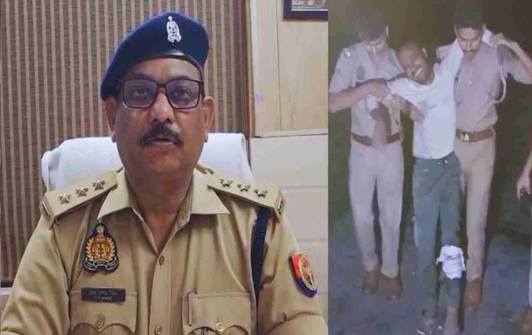 मेरठ: पुलिस मुठभेड़ में 25 हजार के इनामी आरोपी शाहरुख गिरफ्तार