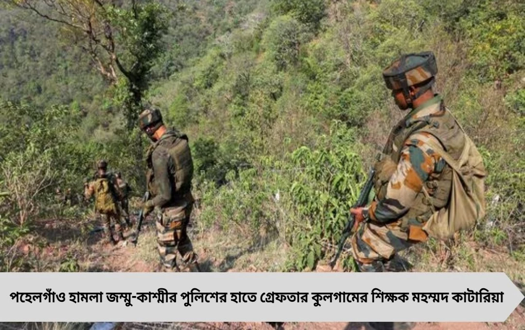পহেলগাঁও হামলা: জঙ্গিদের সাহায্যকারী শিক্ষককে জে কে পুলিশ গ্রেফতার