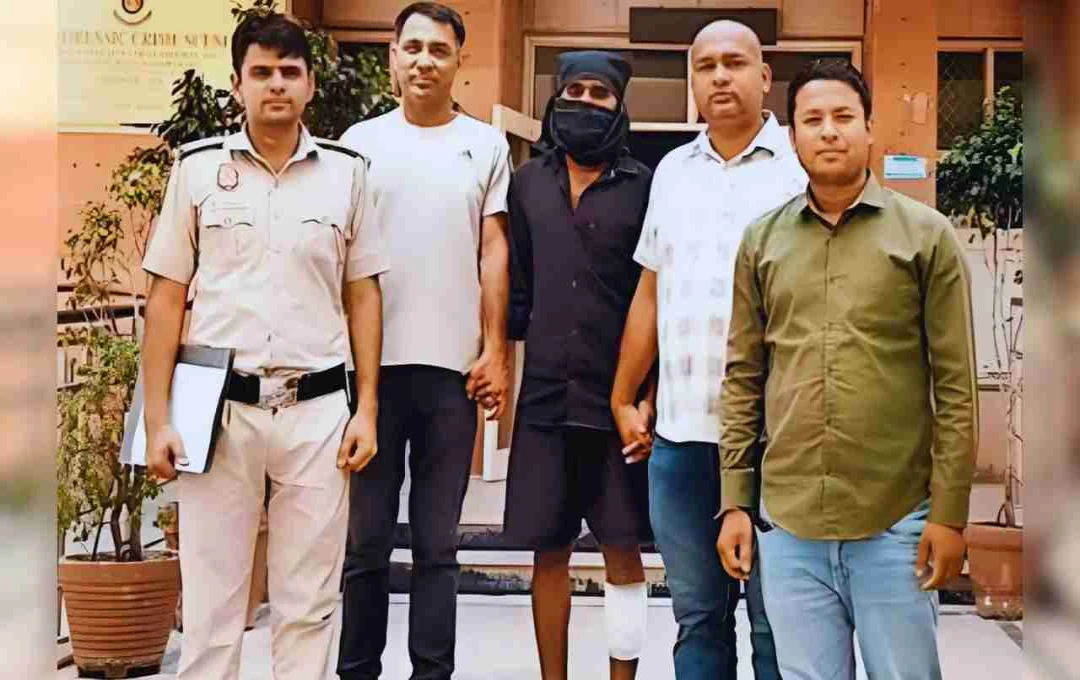 दिल्ली में किराने की दुकान पर लूट और फायरिंग, बदमाश आकिब मुठभेड़ में गिरफ्तार