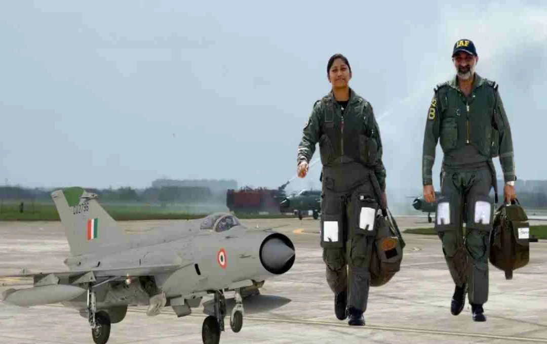 ভারতীয় বিমানবাহিনীতে মিগ-২১ এর ঐতিহাসিক বিদায়: শেষ উড়ানে স্কোয়াড্রন লিডার প্রিয়া শর্মা