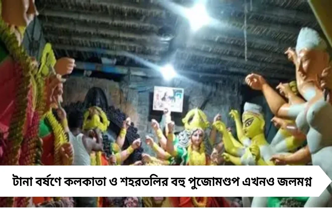 জলমগ্ন মণ্ডপে অনিশ্চয়তা, চিন্তায় কুমোরটুলির শিল্পীরা